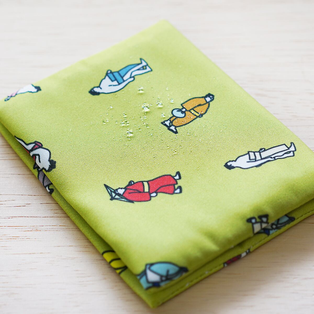 花籠や お相撲柄ポケットティッシュケース 抹茶色 MINI-TC-MC | MINT