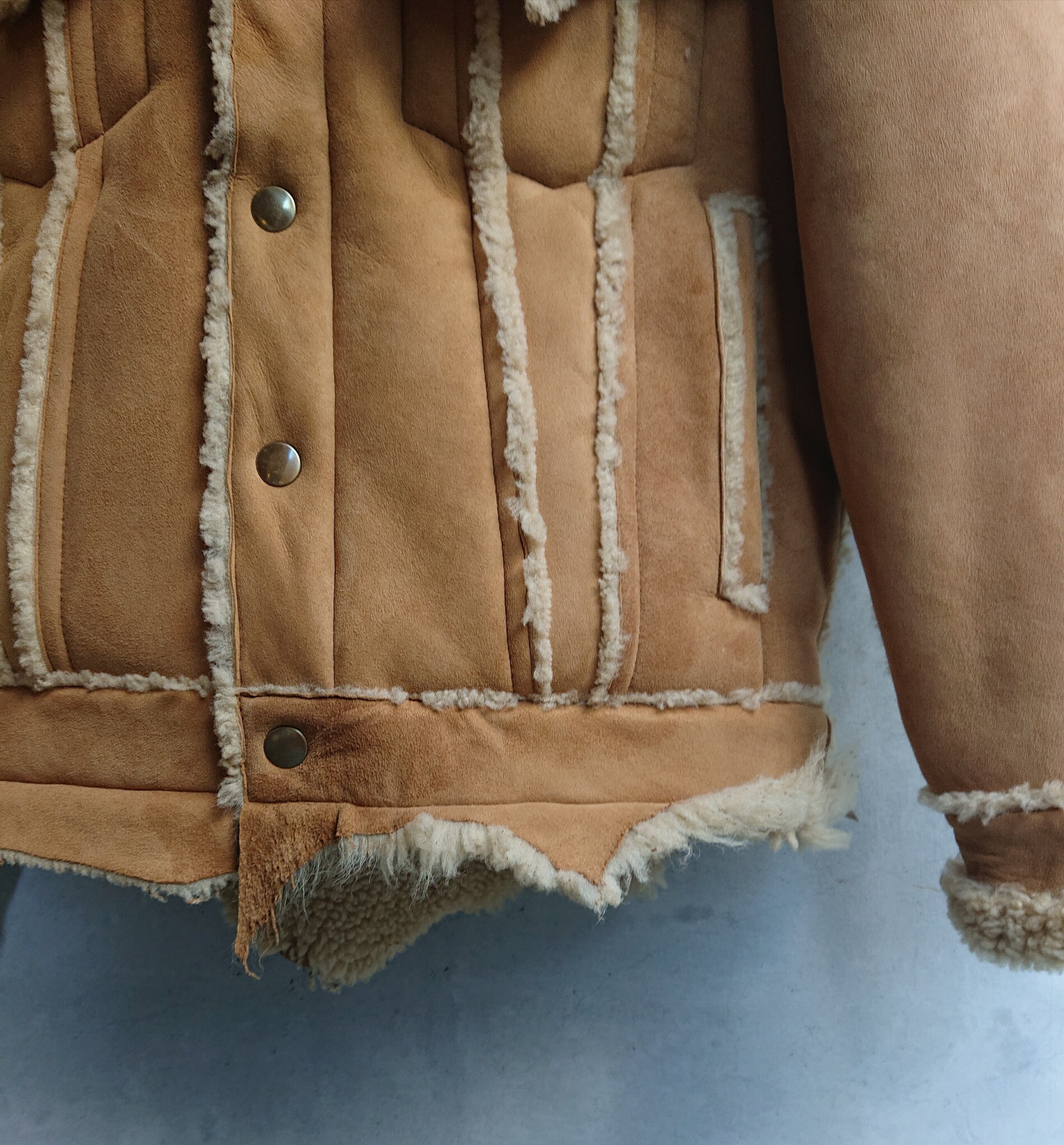 GOODKARMA DEVELOPMENT MOUTON TRUCKER JACKET 