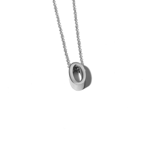 316L Number Necklace Silver