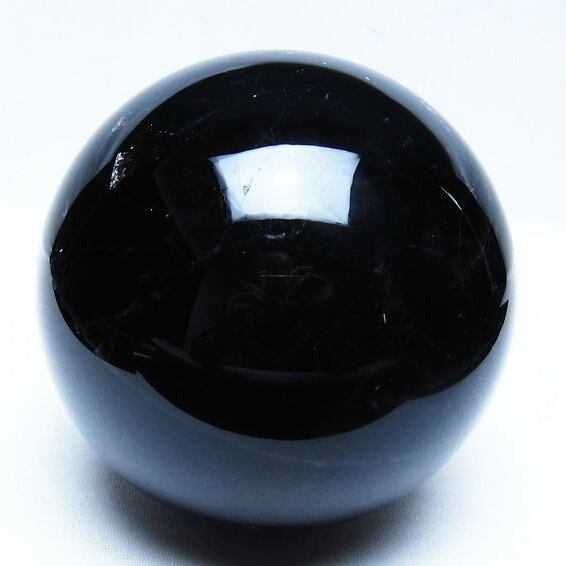 1.9Kg モリオン 黒水晶 丸玉 115mm スフィア 一点物 151-9409