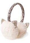 E2010I-Cleo Cat Leopard Earmuffs-IVORY