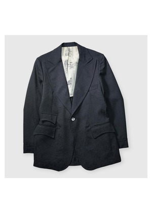 1970's vintage "CAMPUS" big lapel jacquard tailored  jacket “made in USA”