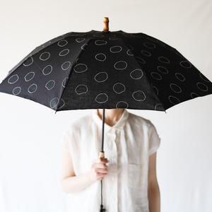 傳 tutaee - ツタエノヒガサ うさぎのたすき - 折り畳み日傘 - 黒黒玉