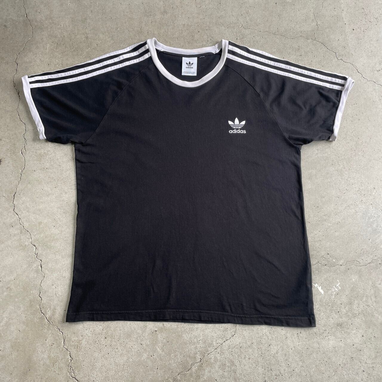 adidas アディダス トレフォイルロゴ ワンポイントロゴ 刺繍 リンガーT 