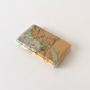 古い地図柄のカードケース｜Card Case Old Map