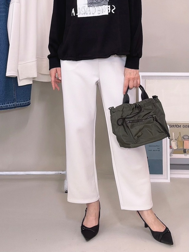 《SETUP可》ドロストワイドパンツ7900+tax