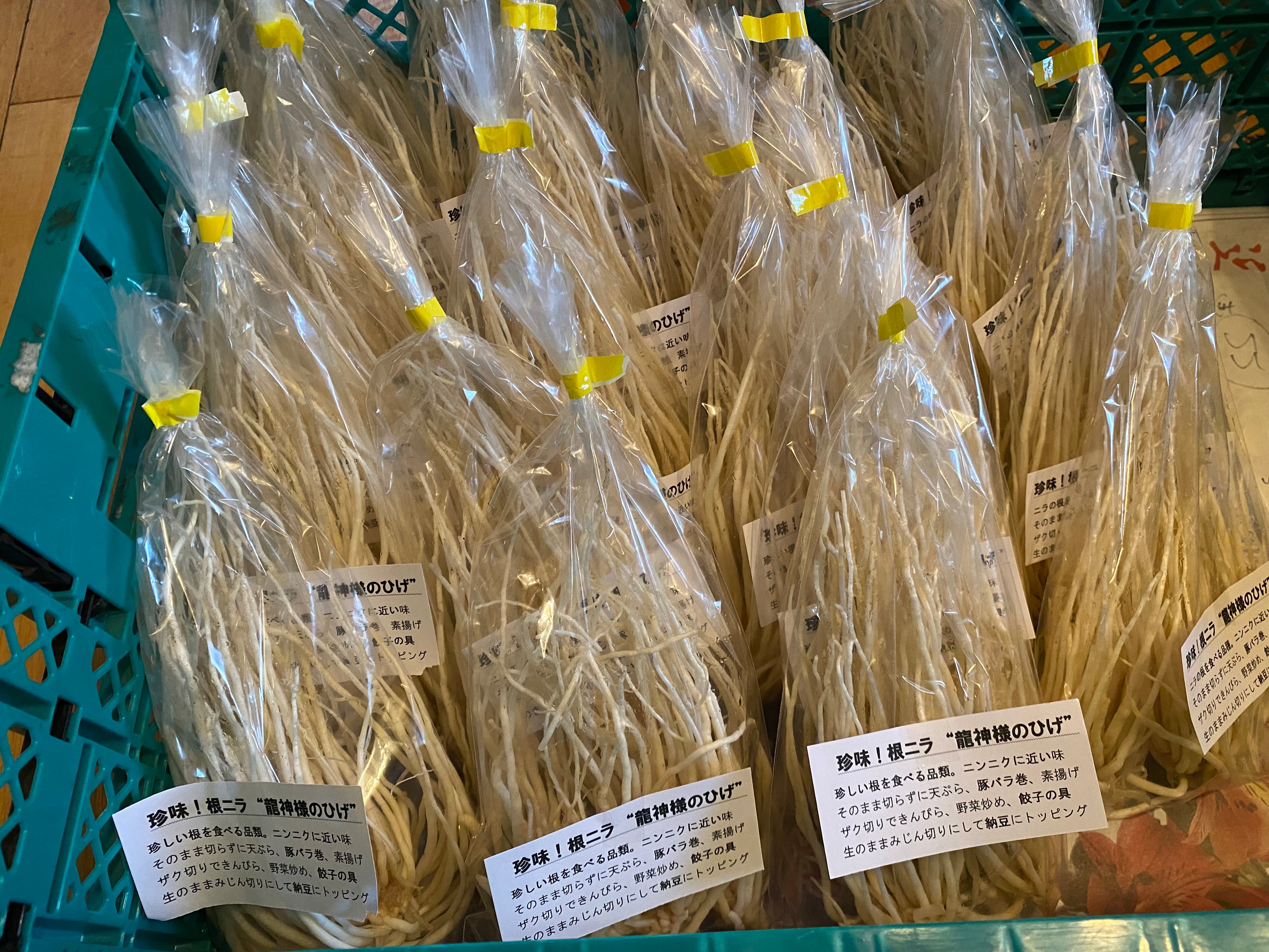 龍神様のひげ 500g入り | 諏訪の極太のアスパラと根ニラは 上原農園