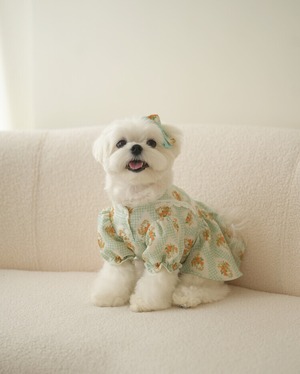 即納 【cheese n mood】 ローレンワンピース (mint)