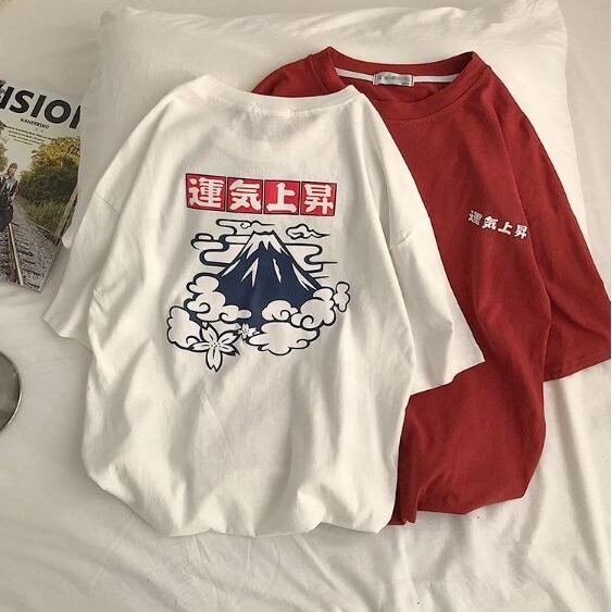 全4色 Tシャツ 和風 プリント 日本 カジュアル メンズ カットソー