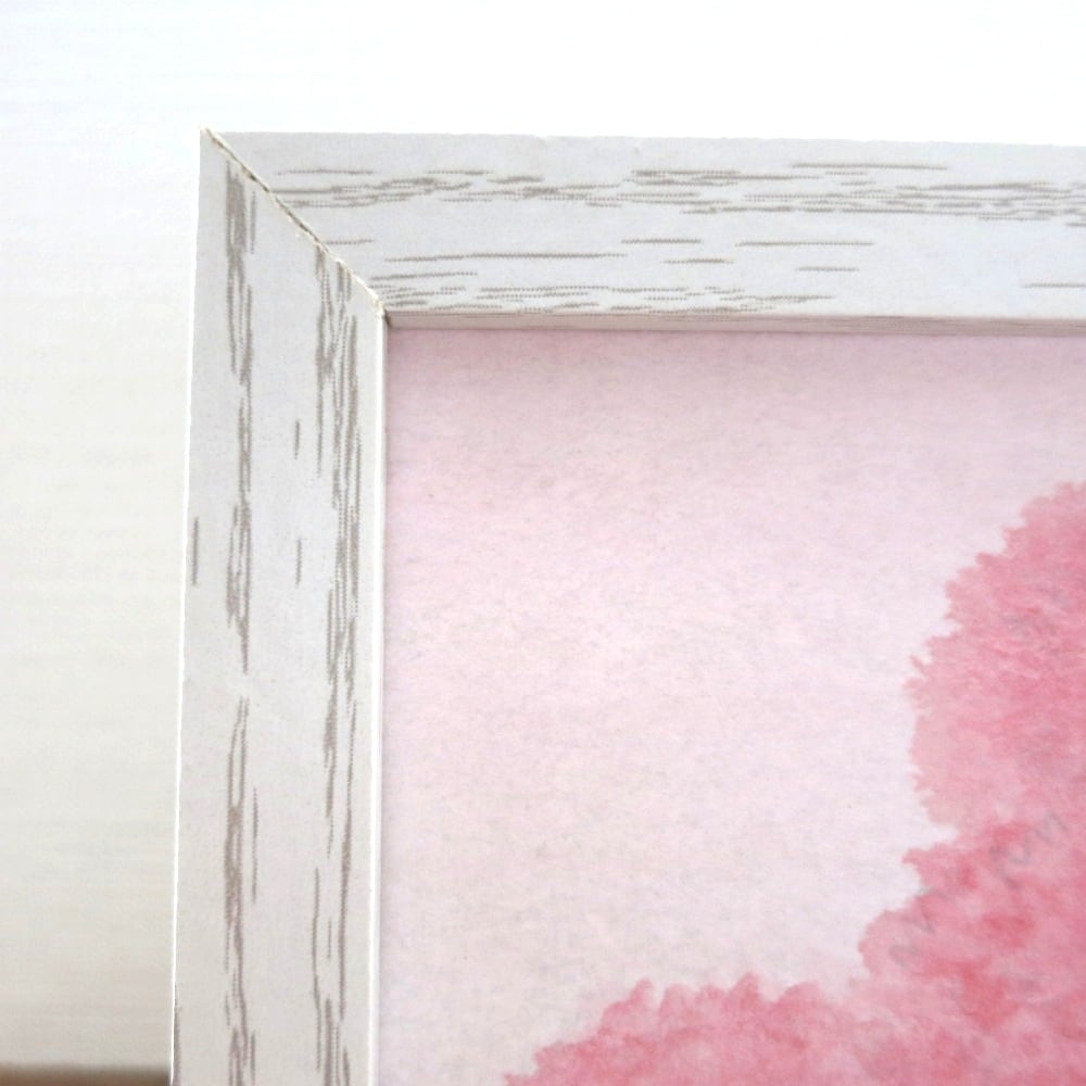 日本画原画】赤・カーネーション インテリア アート ミニアート パネル