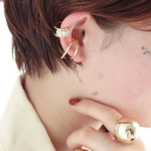 EAR CUFF || 【通常商品】 BLOSSOMS EAR CUFF SET A || 2 EAR CUFFS || GOLD || FBB060