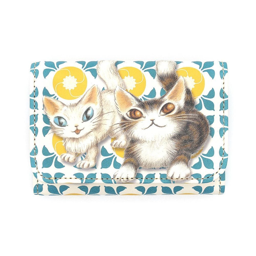WCC台湾3つ折り財布 マジョリカ黄 わちふぃーるど 猫ダヤン 猫雑貨 