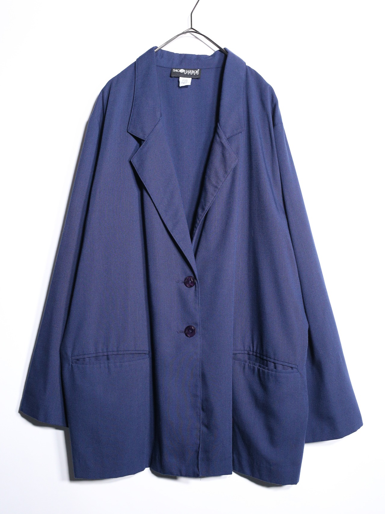 over silhouette deep navy easy tailored jacket - 7