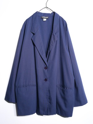 over silhouette deep navy easy tailored jacket