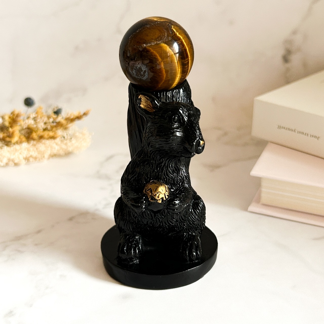 リスちゃんアンティーク調スフィアスタンド