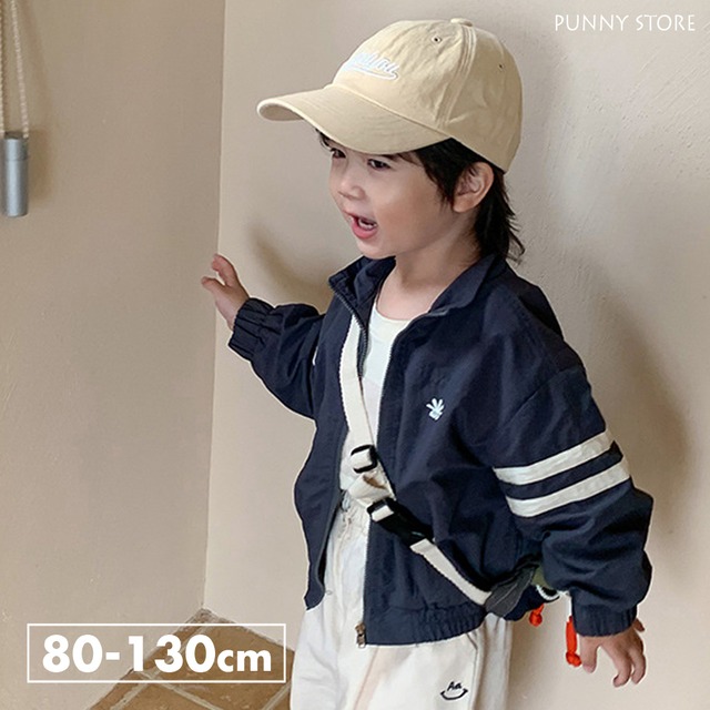 《取寄》 スポーツラインブルゾン Bobi 2023秋 韓国子供服 ジャケット ジャージ アウター