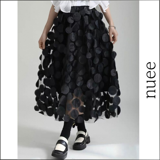 立体ドットスカート　N00029