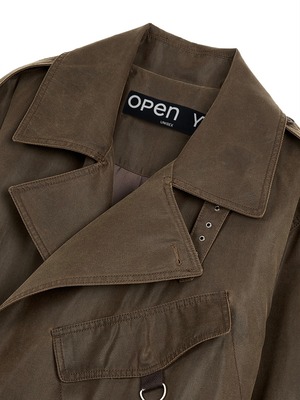 【25AW】OPEN YY オープン ワイワイ / MOTORCYCLE MAXI TRENCH COAT