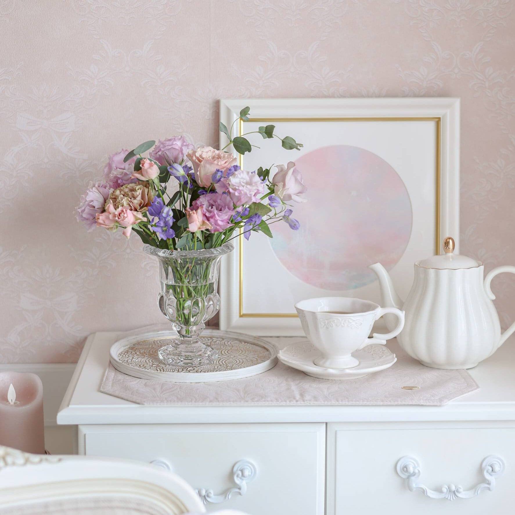 クリスタル　花瓶　花器　クリスタル製花器　フラワーベース Crystal flower vase / クリスタルフラワーベース スタンダード