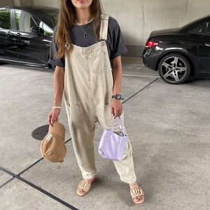 vintagewashdenimサロペット／vintage white