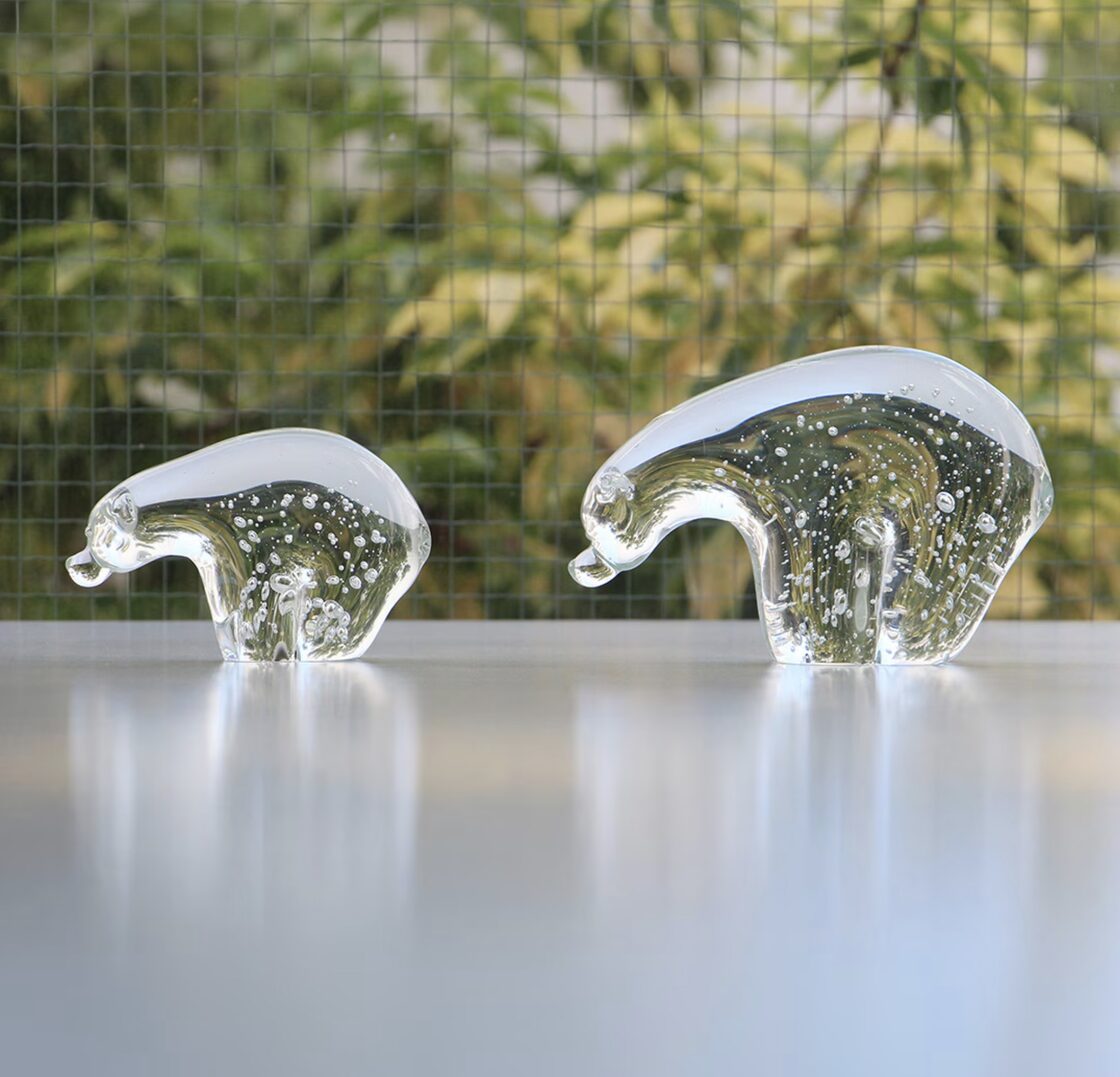北極熊 ガラス細工 Glass Objet 