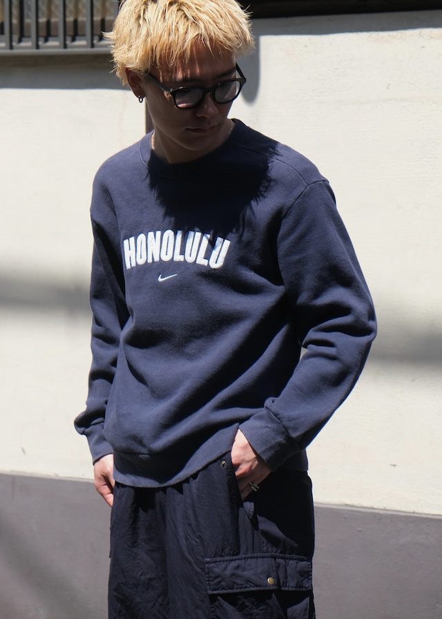 00's NIKE HONOLULU logo sweatshirt made in USA