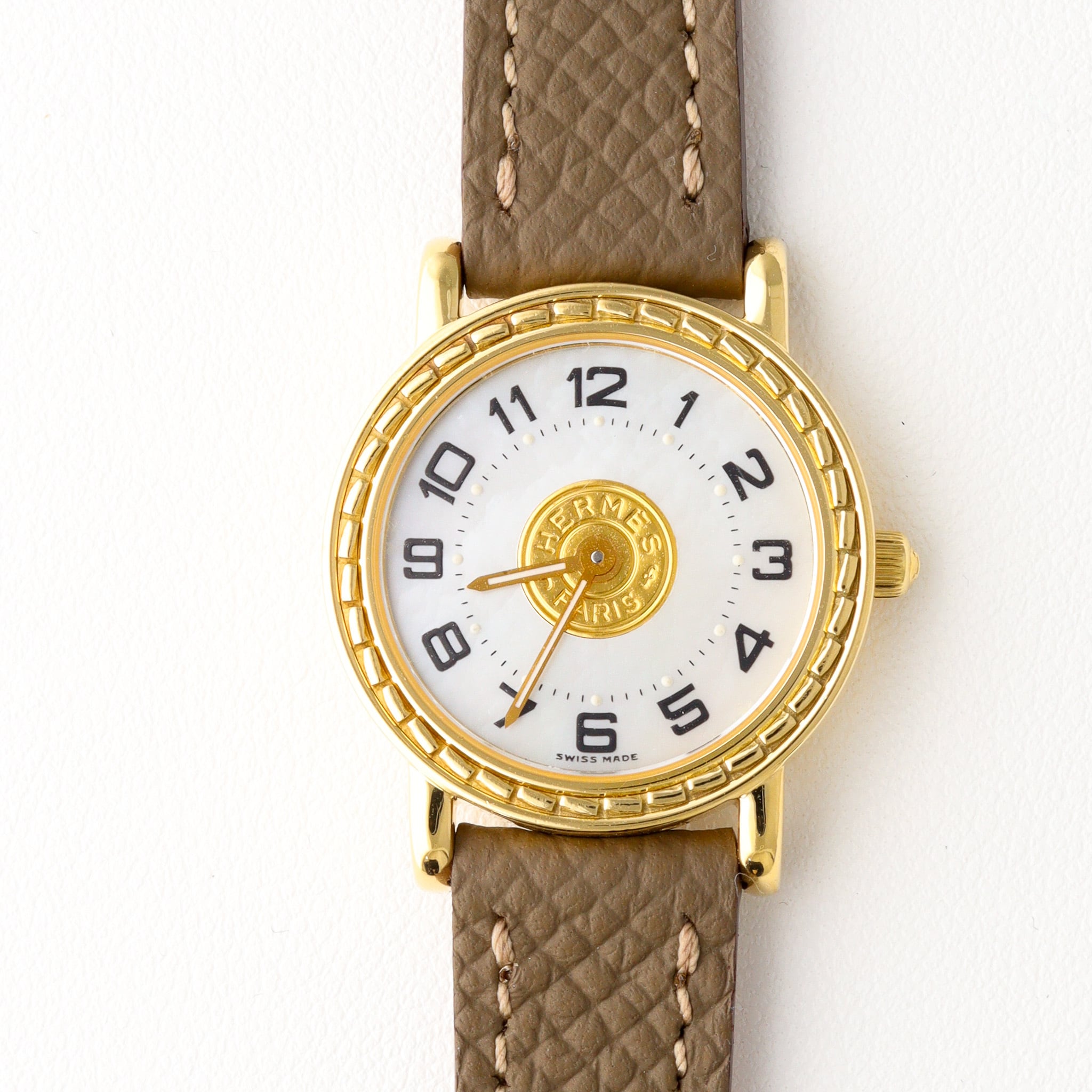 ♯エルメス　腕時計 HERMES エルメス 腕時計 ナンタケット PM 29mm ベゼル三重ダイヤ NA2