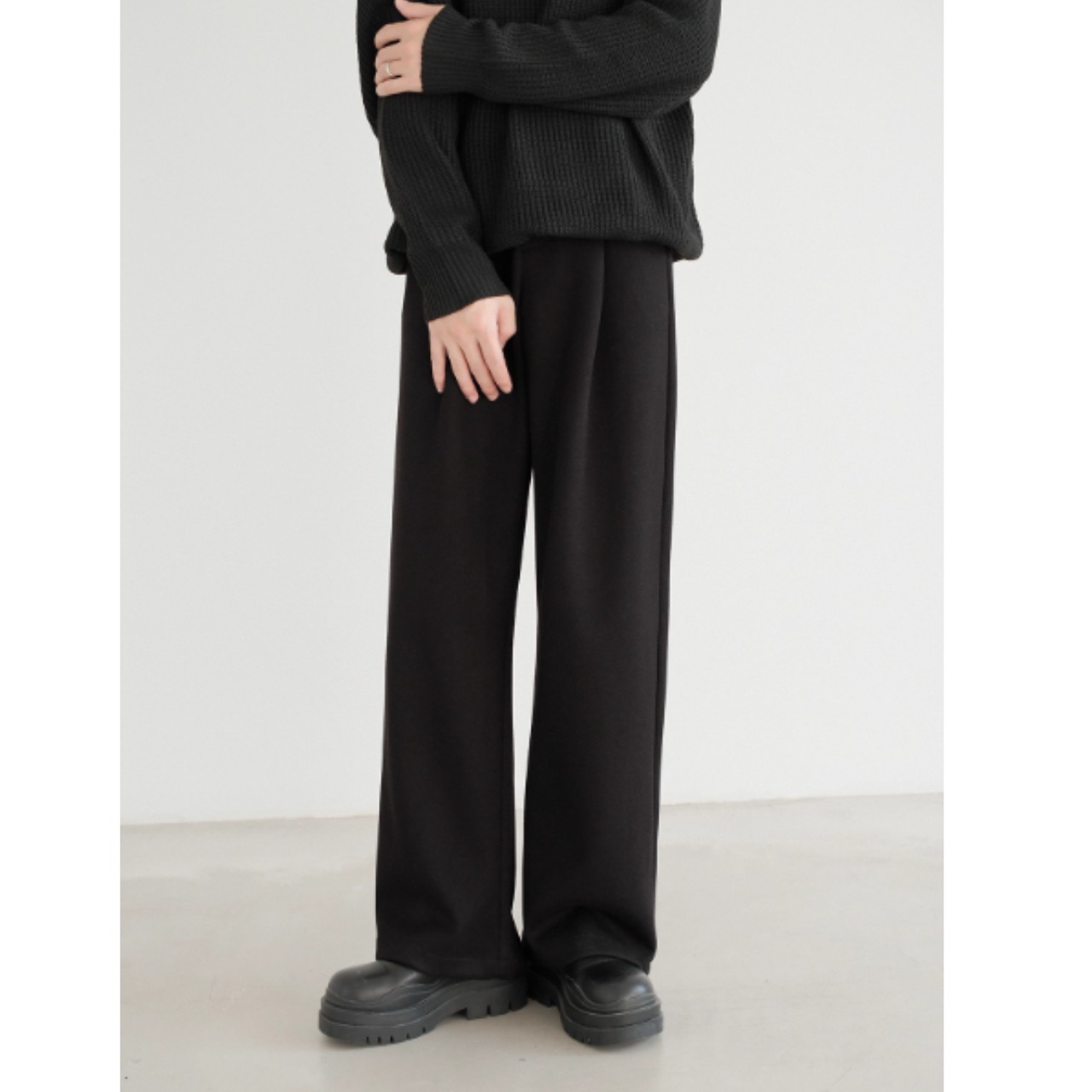 ライトウォームワイドストレートパンツ　TB1751・画像9