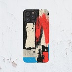 受注生産 iPhoneケース 赤い紙片のラフコラージュ｜ZINEコラージュ ZINE056A
