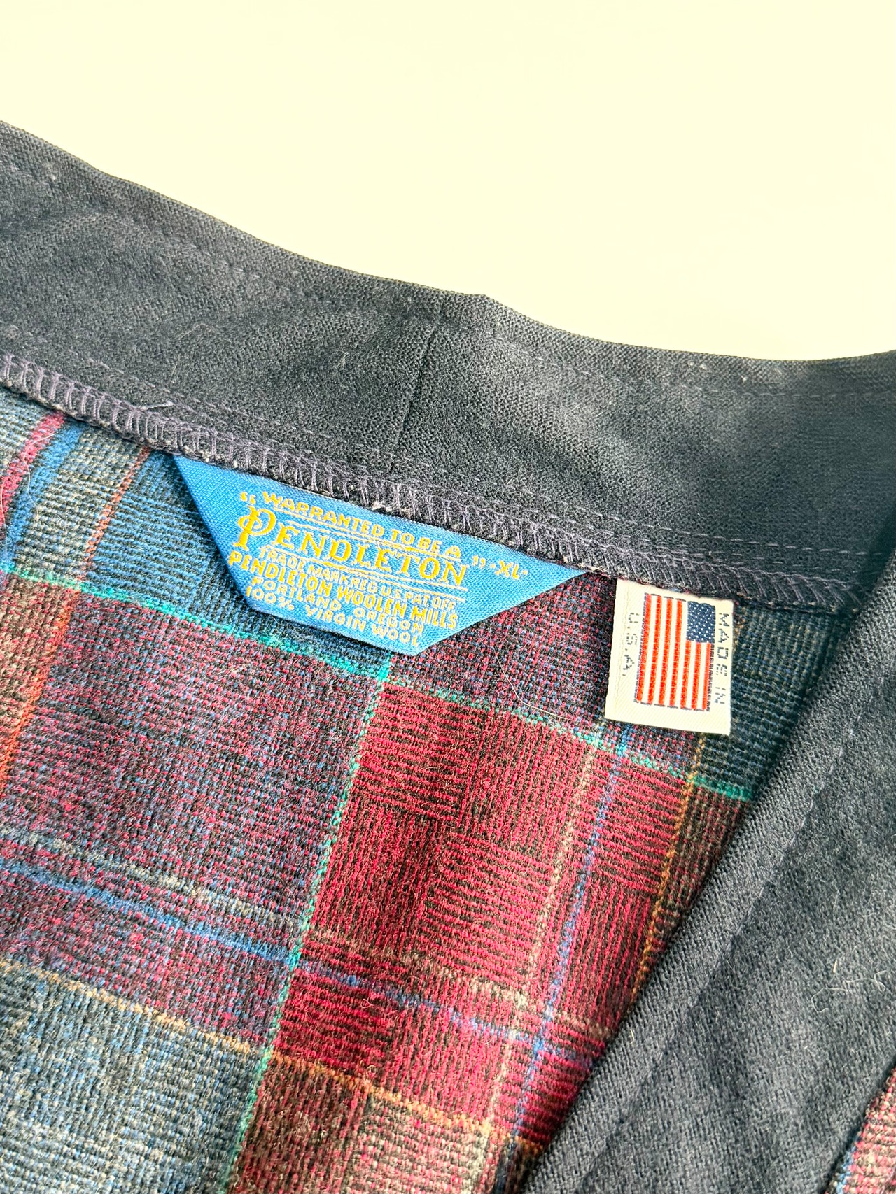 70s PENDLETON WOOL "CARDIGAN" MADE IN USA Size XL