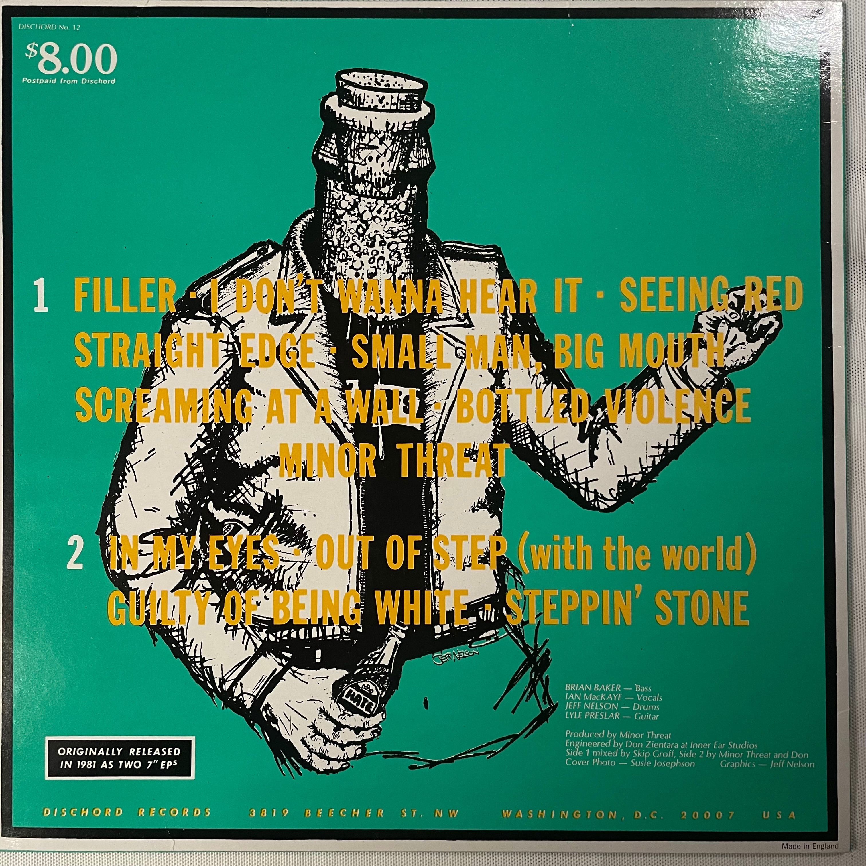 Minor Threat / Minor Threat (First Two Seven Inches) 【USED Vinyl