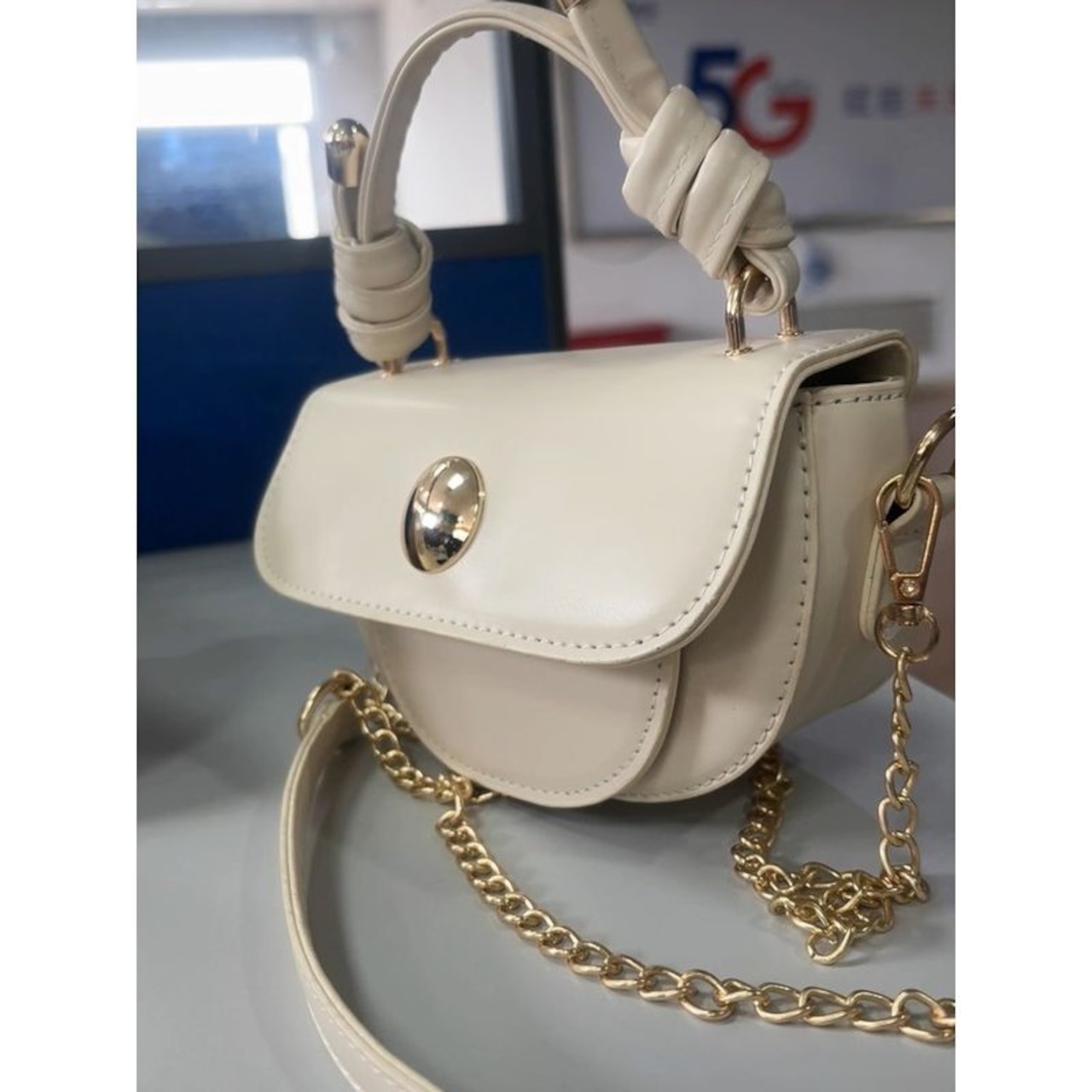 ラウンドバックル ミニバッグ 90019