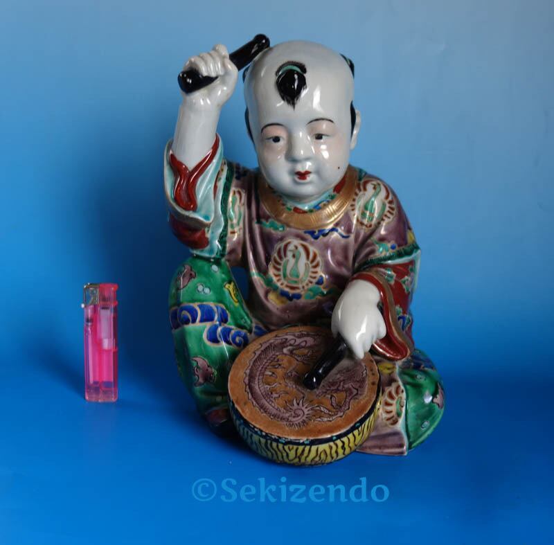 九谷焼 光崖 赤絵 金彩 花瓶 鳳凰 瑞鳥 6号花瓶 宮本窯風 赤絵金襴手