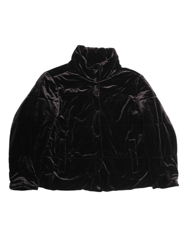 Velour down jacket