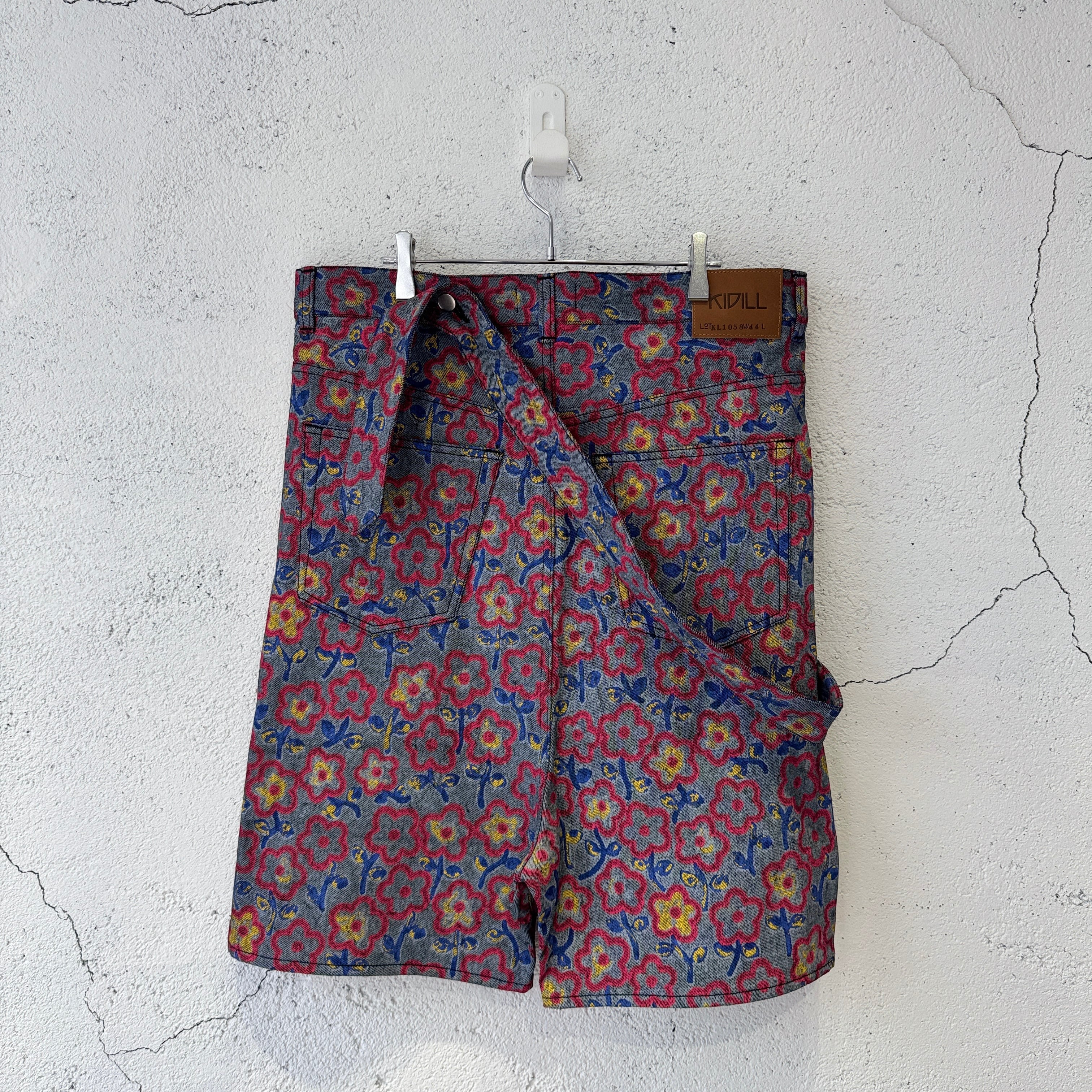 KIDILL / FLOWER DENIM SHORT PANTS / GREY FLOWER | ふぁいん
