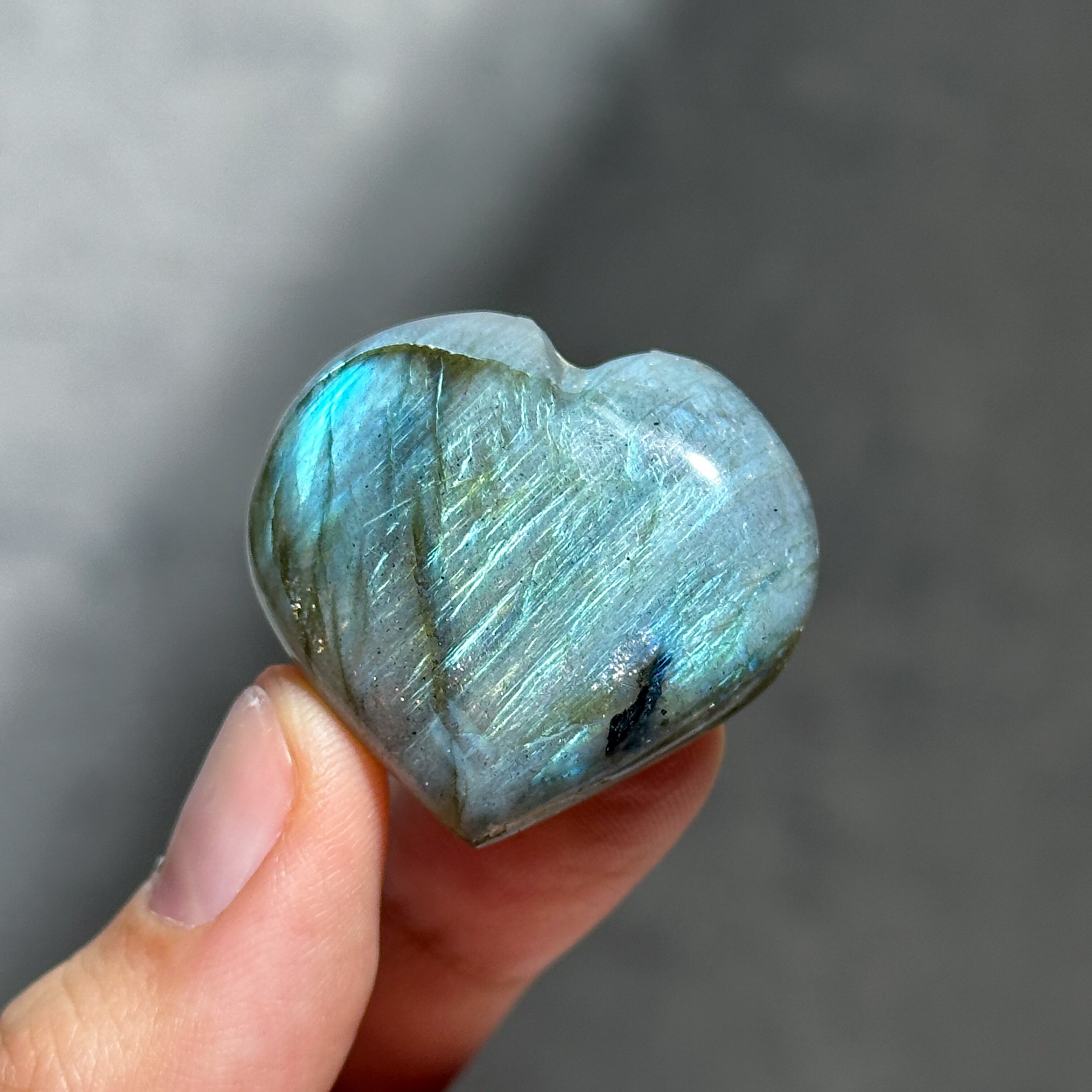 ラブラドライト ハート44◇ Labradorite ◇天然石・鉱物・パワーストーン