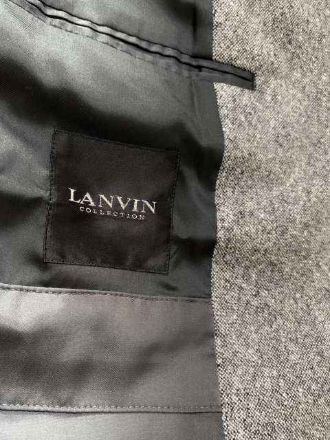 1990's Design Tweed Single Middle Coat "LANVIN"