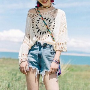 ♦エスニックスタイルのカーディガン♦1970s style　1970-009