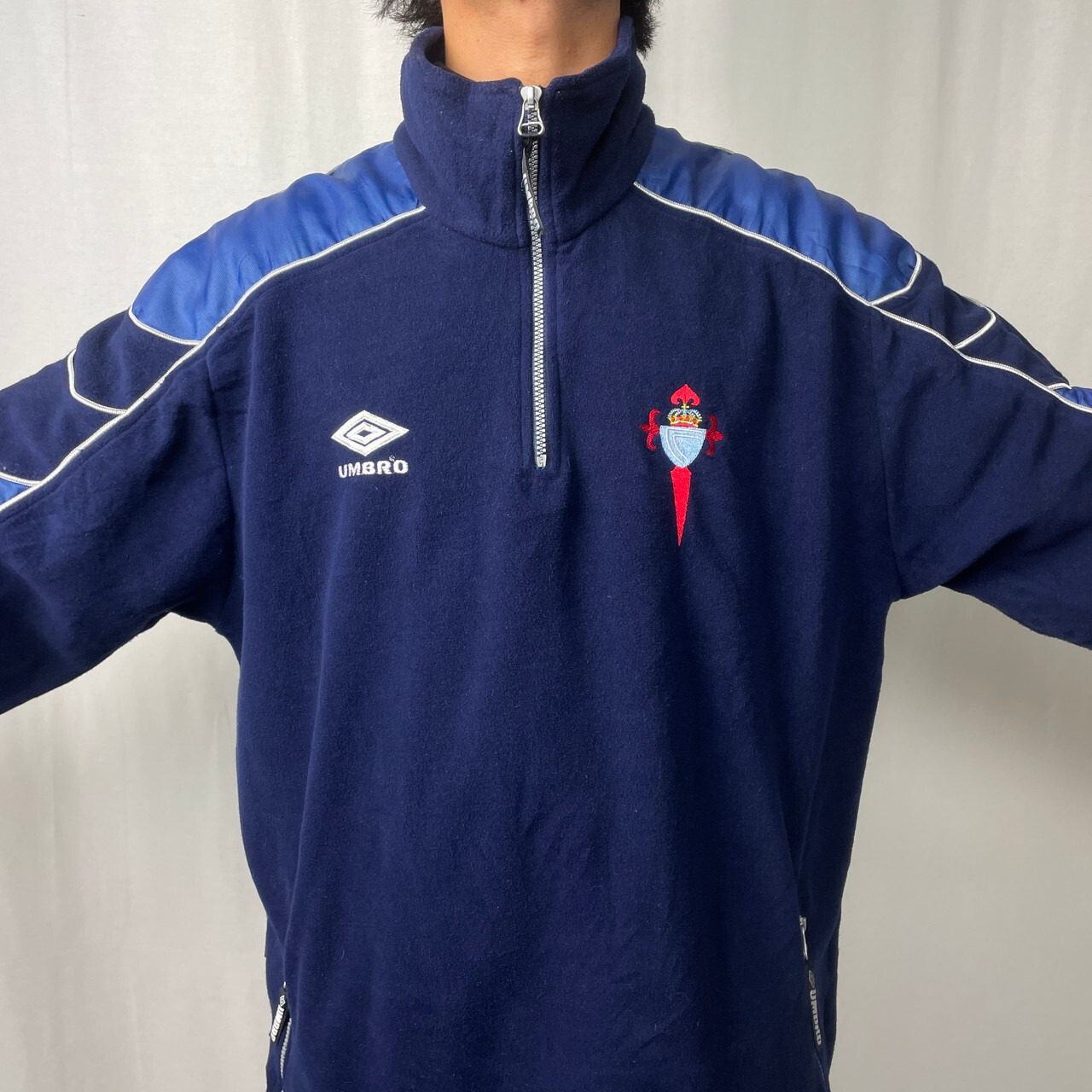 90年代 UMBRO アンブロ Celta de Vigo サッカーチーム フリースプル 