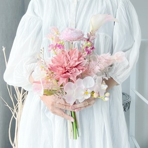アーティシャルフラワーブーケ　WM 1108　 ウェディング　結婚式　前撮り　プリザーブドフラワー　和装　白無垢