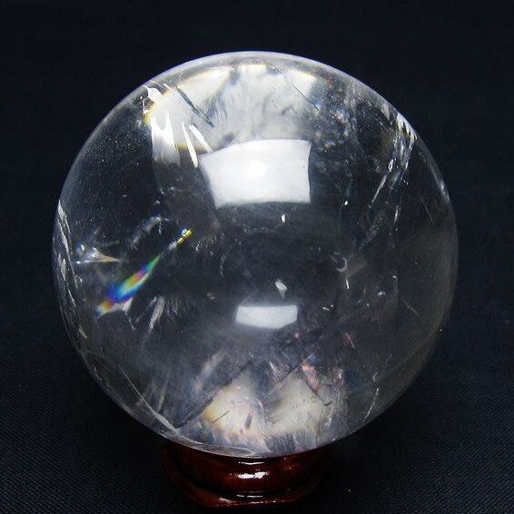 水晶 丸玉 52mm スフィア 置物 水晶玉 一点物 151-9089
