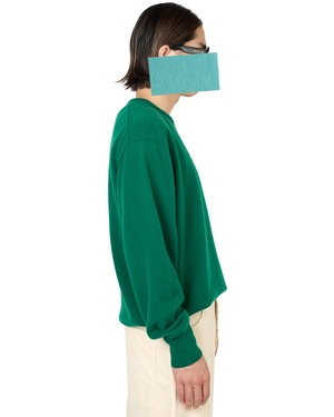 ssstein "PURE CASHMERE KNIT CREW NECK LS〔GREEN〕"
