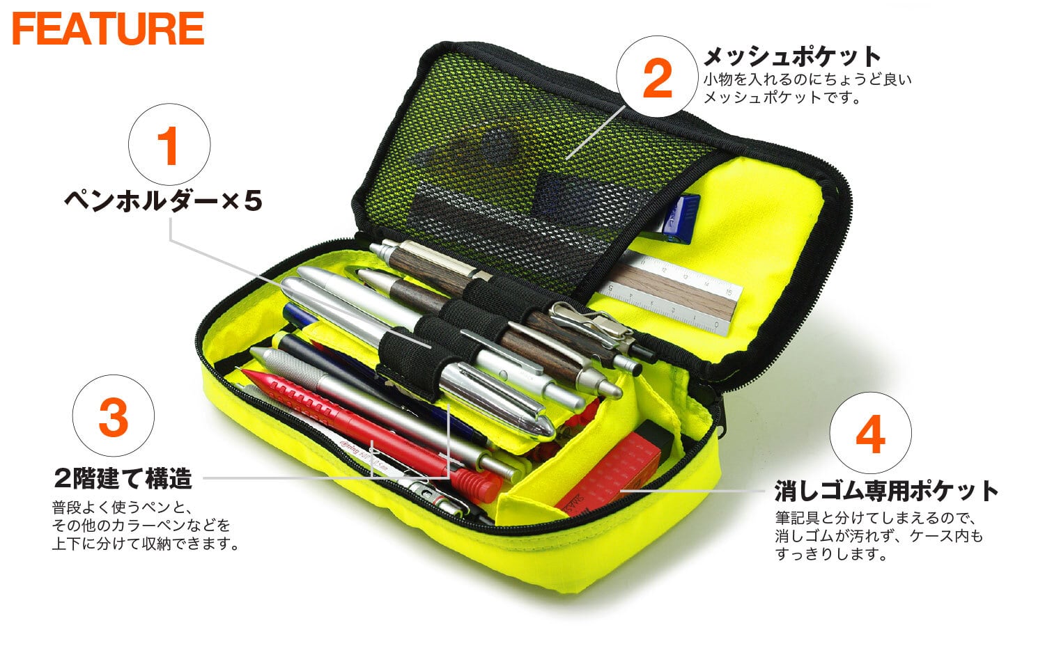 ペンケース2種 LOONLOON 672 ジーンズ ペンケース (ビンテージブルー)