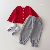 【取寄】Dailybebe フリルジョガーパンツ|秋服|韓国子供服|26/AT