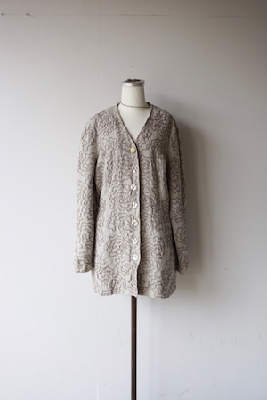 【monoya】une linen jacket