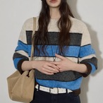 Colorblock striped knit sweater (NC383)