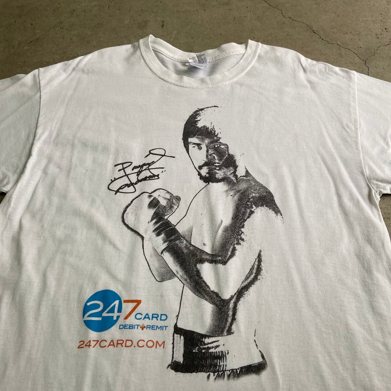 Manny Pacquiaoマニー・パッキャオ 企業ロゴ プリント Tシャツ メンズL 