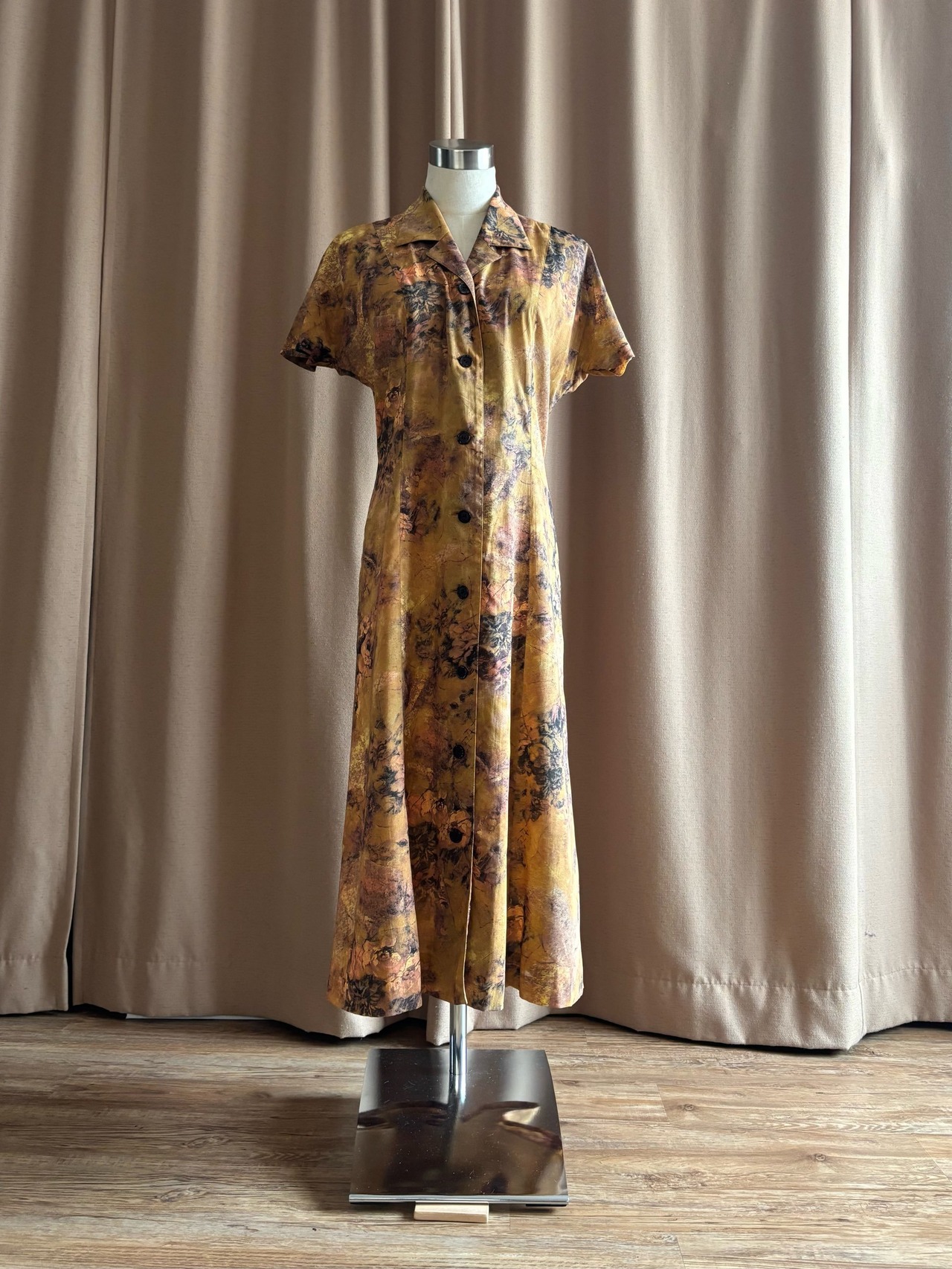 artistic pattern cotton dress-4760-6
