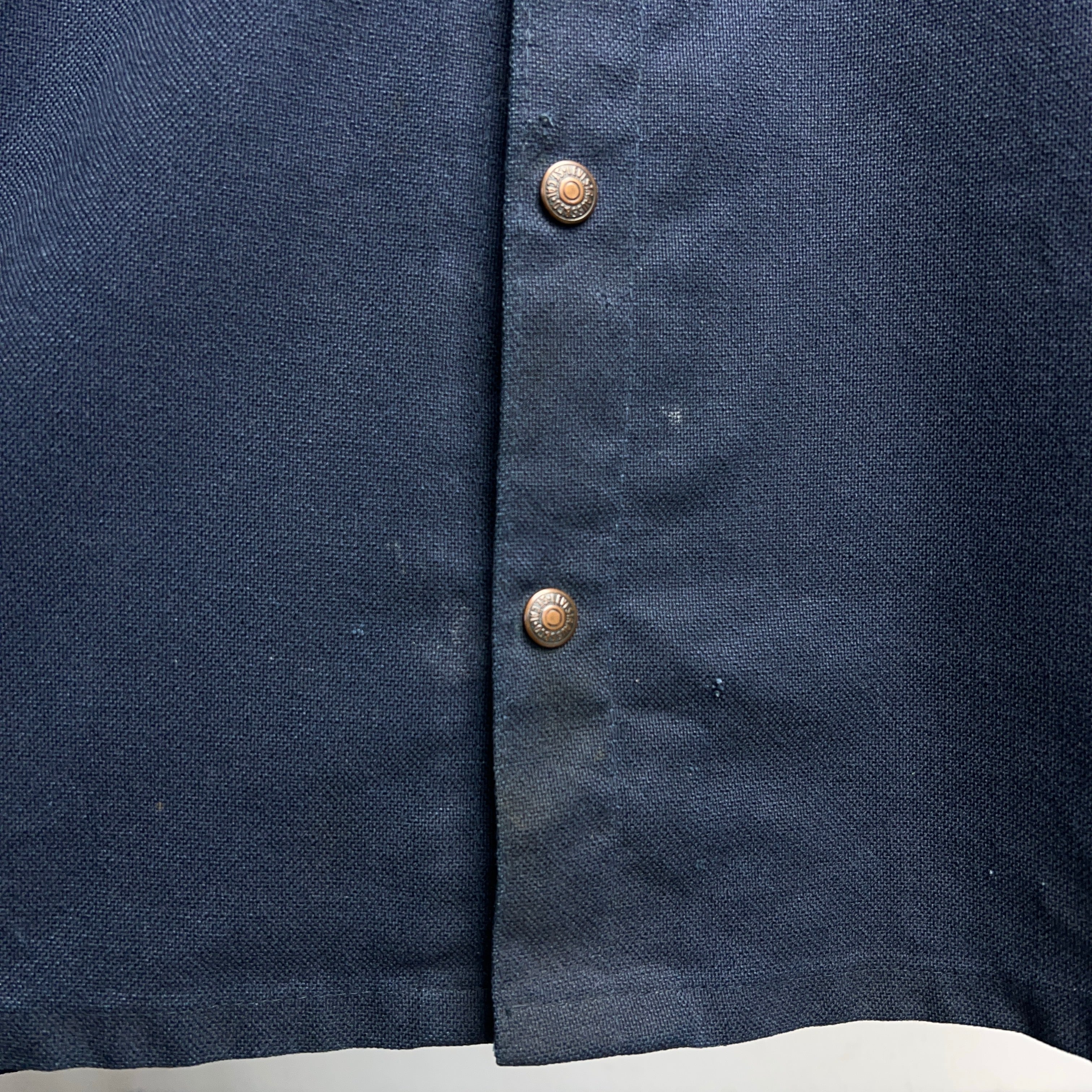 70's LEVI'S POLY-COTTON SHIRTJACKET NAVY BIG E 70年代 リーバイス