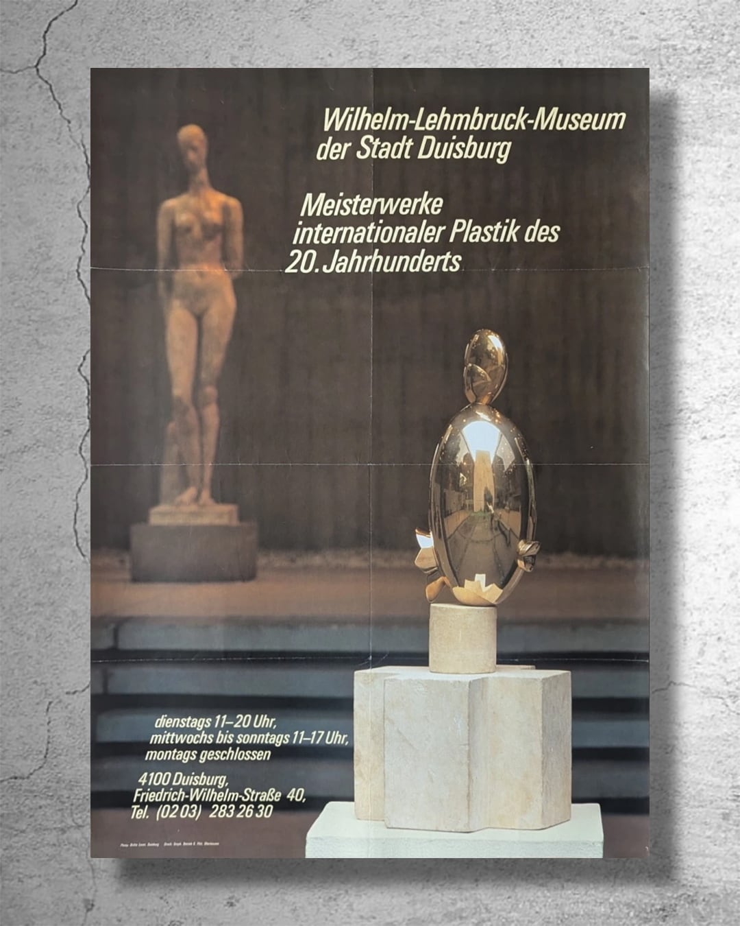 ドイツ20世紀彫刻展』1987年ドイツ現代美術館制作ポスター | 特殊